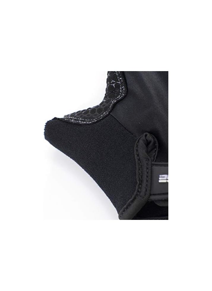 BURNLAB - BURNLAB Flex Gym Gloves for Men and Women - Ideal for Weightlifting, Cycling, Crossfit, Offers Good Grip and Soft Padding Force Black - Image 1