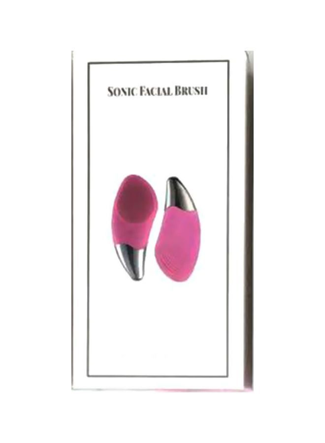 NIBEMINENT Sonic Silicone Face Brush Dark Pink/Silver - Image 2