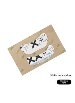 Universal Universal Mouse Non-slip Stickers Diy Mouse Stickers Back Stickers Side Skirts Sweat-absorbent Sweat-proof Palm Stickers Keyboard Camera-Color: 1 Piece Of White Print