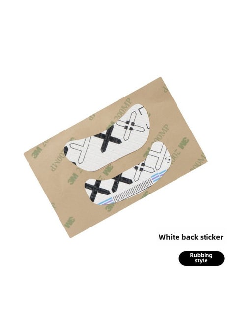 Universal Universal Mouse Non-slip Stickers Diy Mouse Stickers Back Stickers Side Skirts Sweat-absorbent Sweat-proof Palm Stickers Keyboard Camera-Color: 1 Piece Of White Print