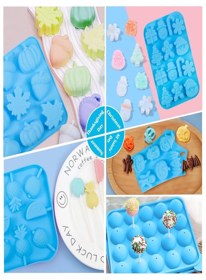 Ranchitel Cake Pop Maker Kit with Cake Pop Sticks Silicone Cake Pop Mold Cake Stand Chocolate Candy Melting Pot Lollipop Instructions Visual Recipe Cards Icing Piping Tips Cake Topper Baking Supplies - Image 5
