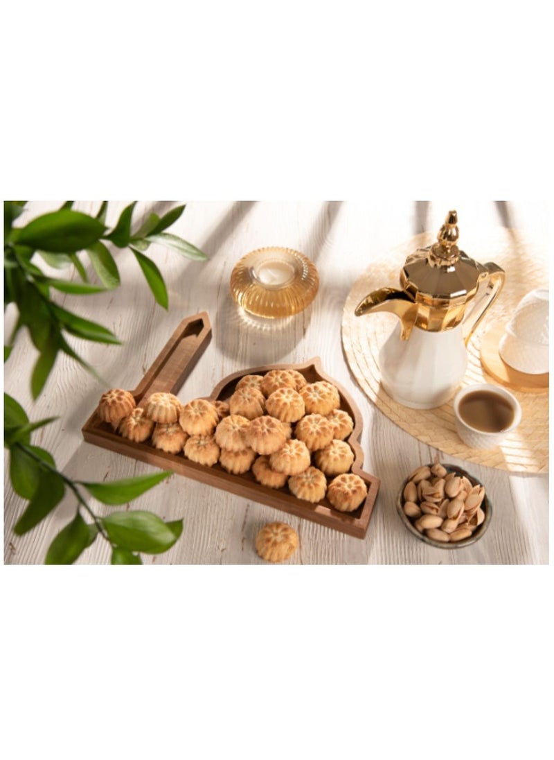 Hilalful - HILALFUL Acacia Wooden Serving Tray - Mosque | Kitchenware | Serveware | Trays for Decoration | Kitchen Decoration | Trays for Eid, Ramadan, Eid Al Adha Décor & Other Celebrations | Tray Organizer - Image 1