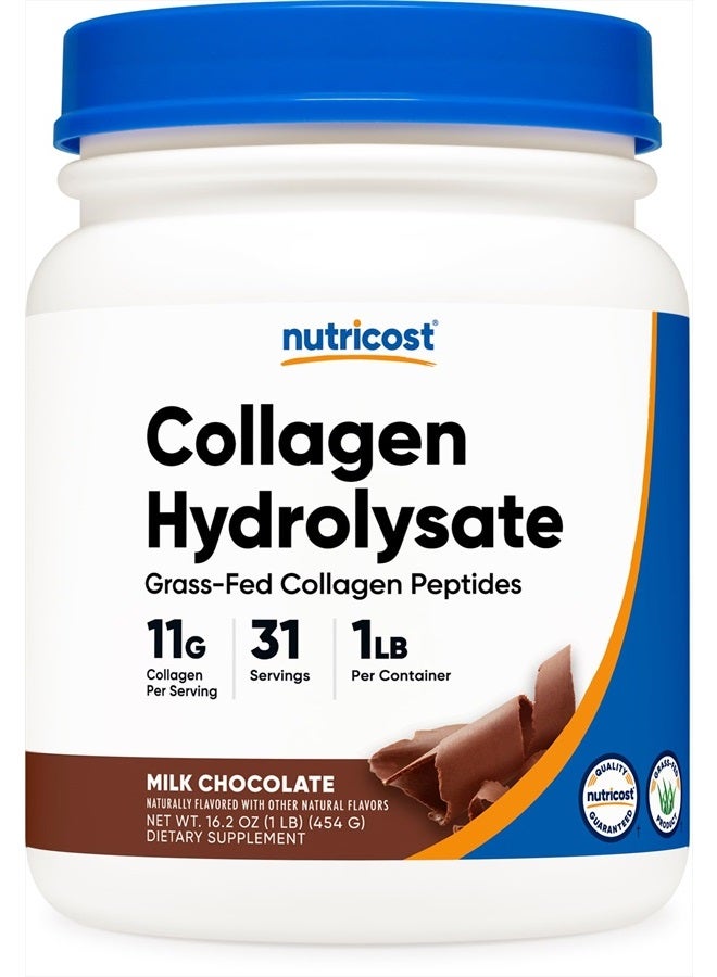 Nutricost مسحوق الكولاجين من الأبقار التي تتغذى على العشب 1LB (454 جرام) (شوكولاتة) - Image 1