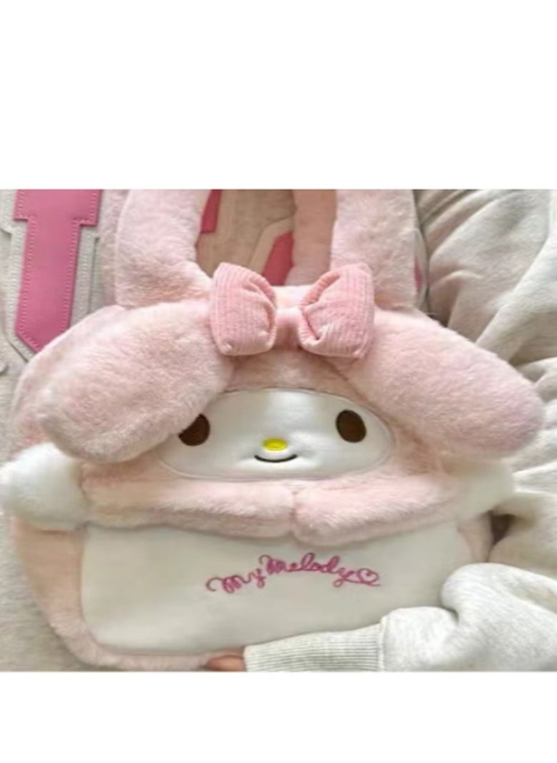 Sanrio Sanrio Melody Shoulder Bag Plush Bag Crossbody Bag Bucket Storage Bag  - Image 4