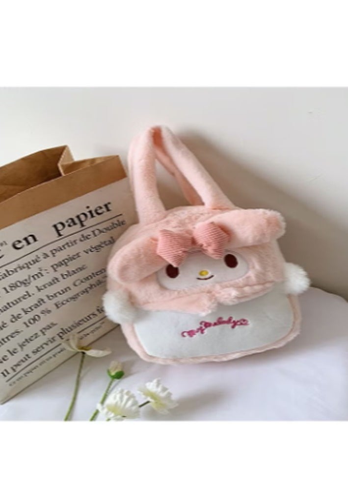 Sanrio Sanrio Melody Shoulder Bag Plush Bag Crossbody Bag Bucket Storage Bag  - Image 3