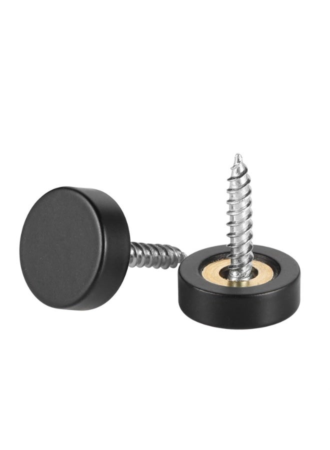 5pcs,Screw Covers Caps  Mirror Screws Fasteners, Sign Advertising Hardware,  Diameter,Black  - Image 4