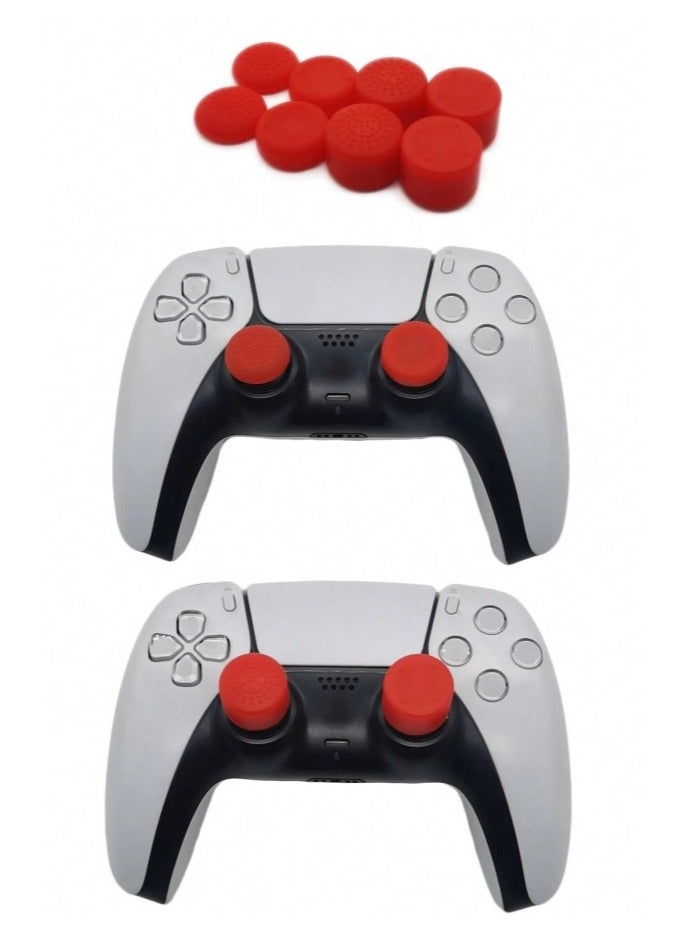 8 قطع من أغطية أزرار التحكم بالإبهام لأذرع التحكم لجهاز الألعاب بلايستيشن 4 أو بلايستيشن 5 - Image 1