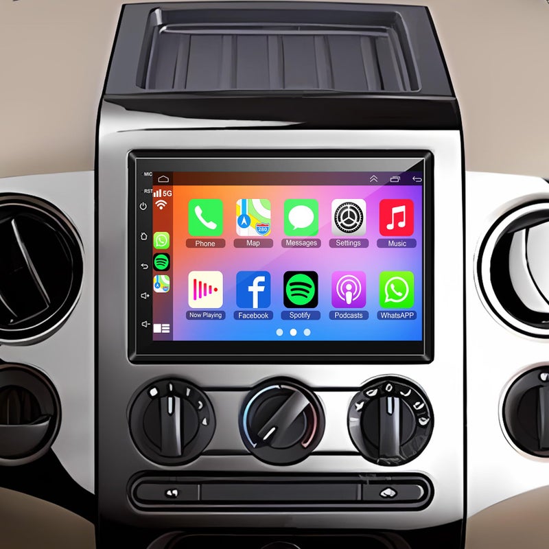 electrosmart Car Radio 4G64G Android 13 for Ford 20042014 F150F250F350 7 Inch IPS Touch Screen Car Stereo with Wireless CarplayAndroid AutoGPS WiFi BluetoothFM Support OBD2DVRDSP - Image 2