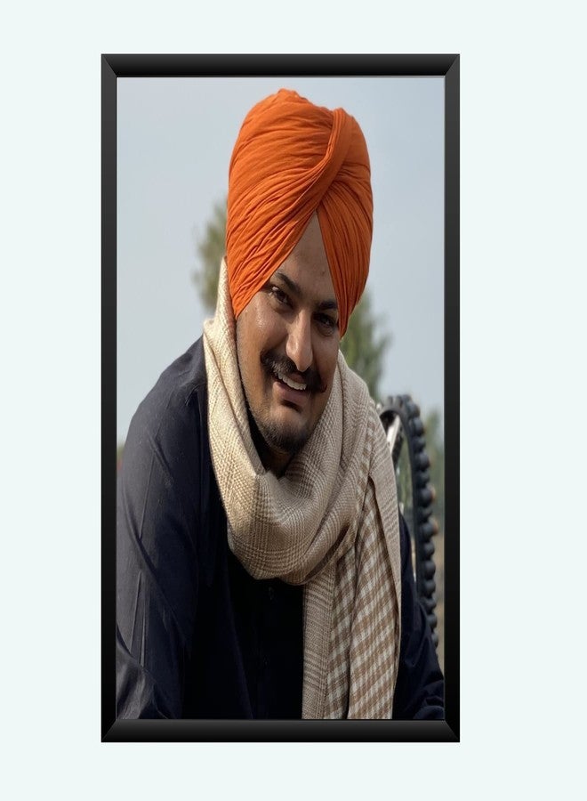 إطار صور Nokkes Sidhu Moose Wala مقاس 5X7 بوصة إطار صور للمنزل والمكتب_sidhu4 - Image 1