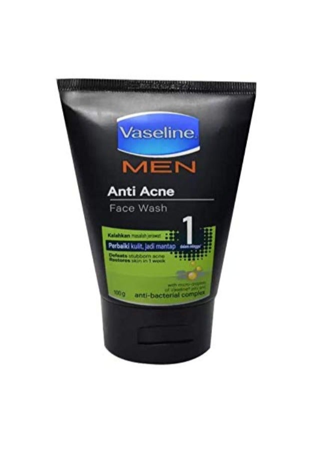 Vaseline Men Anti Acne Face Wash 100g