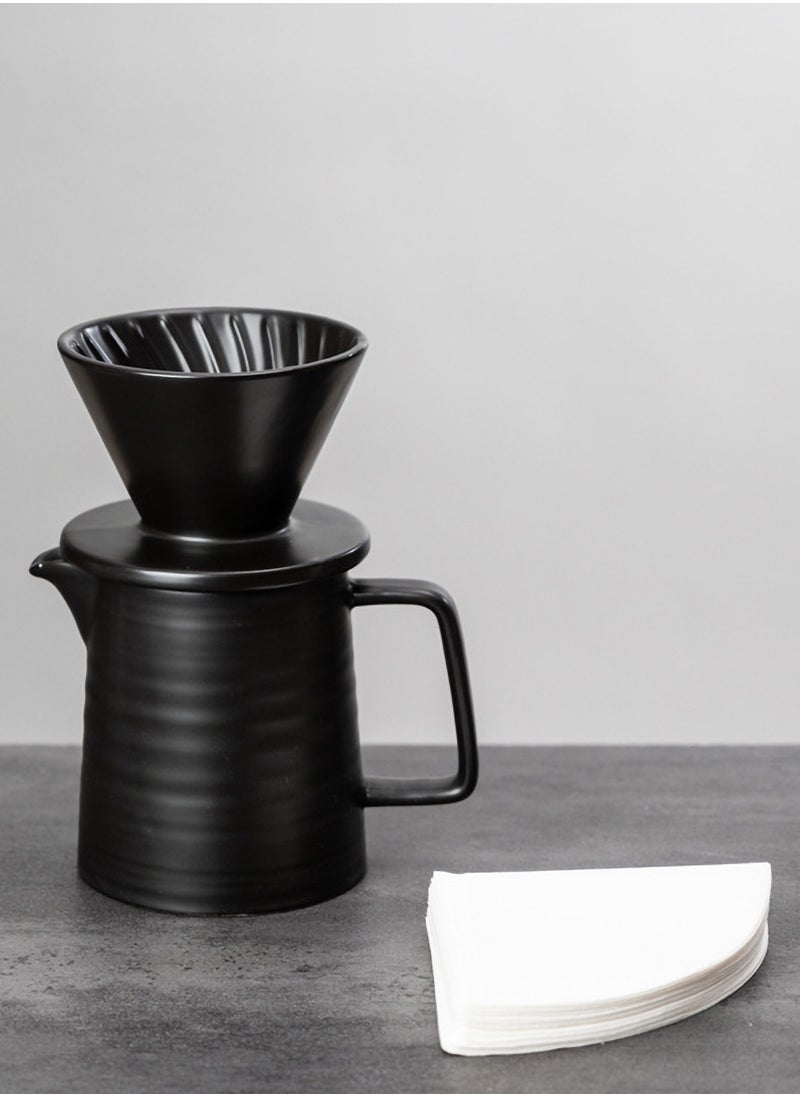 LKTOCAFT - V60 Immersion Dripper,Dual-Use Pour Over Coffee Maker with Leak-Proof Valve, One-Click Release, Includes V02 Filters Paper & Pot - Image 1