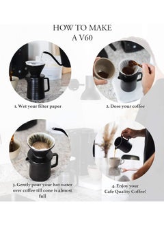 LKTOCAFT V60 Immersion Dripper,Dual-Use Pour Over Coffee Maker with Leak-Proof Valve, One-Click Release, Includes V02 Filters Paper & Pot  - Image 3