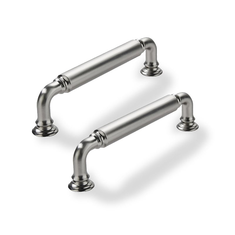 CABDM 10 Pack 334 Inch Hole Center Brushed Satin Nickel Cabinet pulls HeavyDuty Solid Cabinet Handle Hardware Suitable for cabinets Dressers Kitchens and Bathroom cabinets - Image 2