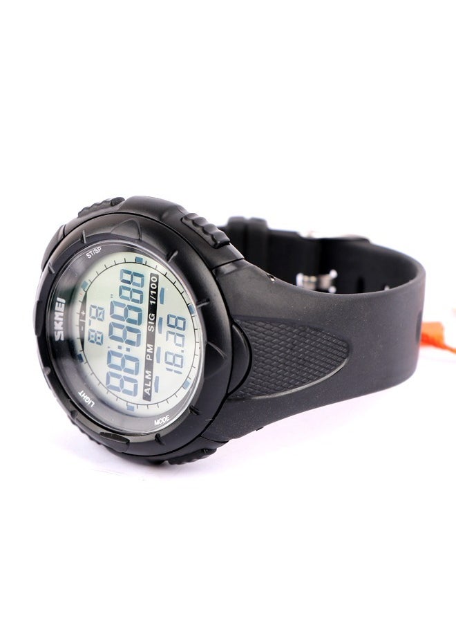 SKMEI Skmei Men’s Casual-Digital Watch -Black Dial-Black Band Rubber  - Image 3