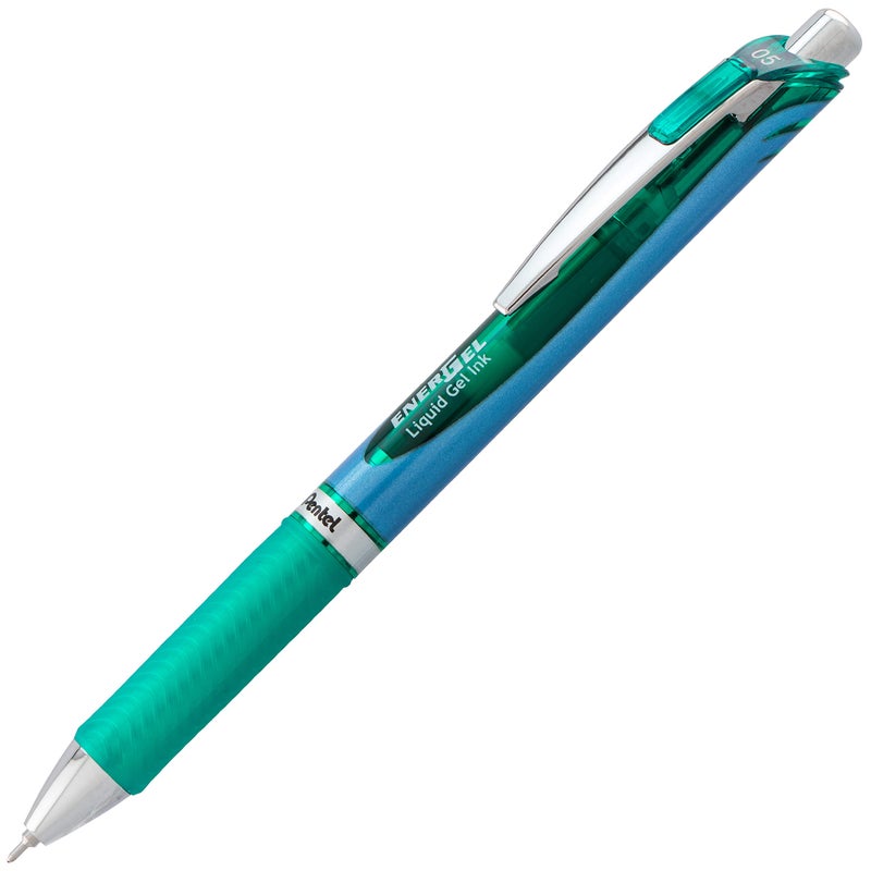 Pentel قلم جل سائل قابل للسحب من بنتل إينرجل، (0.5 مم)، خط رفيع، طرف معدني، ألوان حبر متنوعة، عبوة من 5 (BLN75BP5M) - Image 5