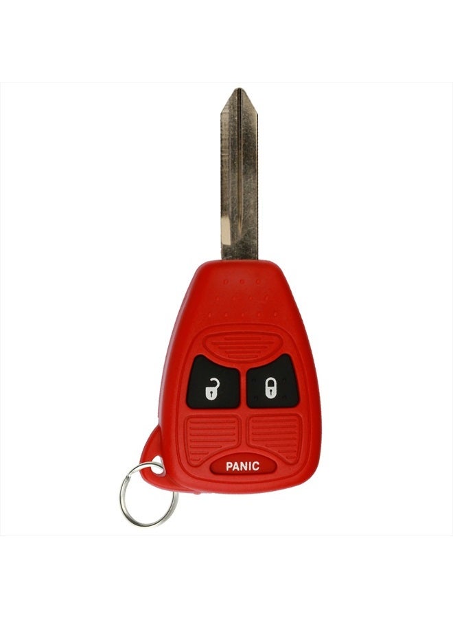 KeylessOption Keyless Entry Remote Control Car Key Fob Replacement for OHT692427AA KOBDT04A Red - Image 1