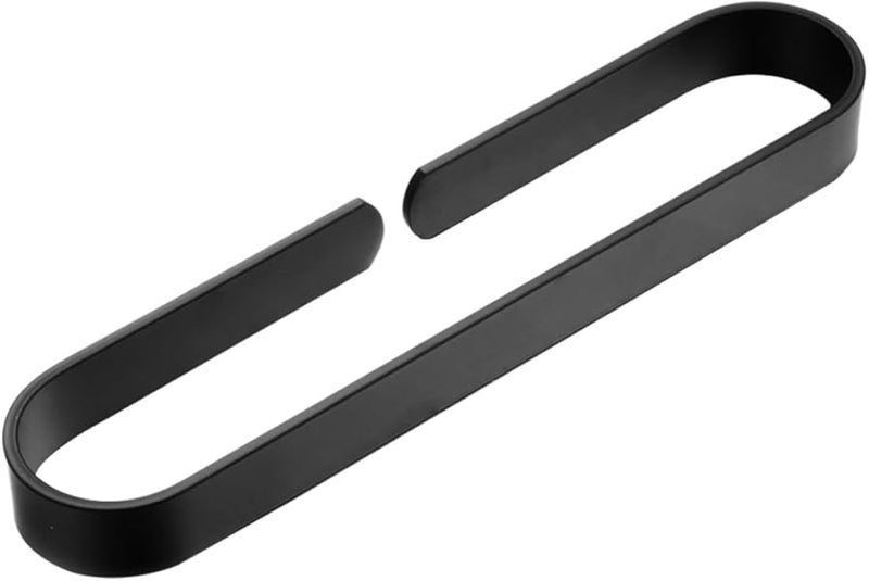 Black Wall Mounted 50cm Aluminium Alloy Towel Rack Holder For Bathroom Kitchen - Image 1