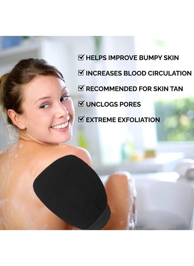 HUDACRUSH - Pure Viscose Fibre Body Scrubber For Bathing, Exfoliating Gloves For Dead Skin & Tan Removal - Ideal For Men & Women, Dead Skin Remover And Bathing Gloves - Image 1