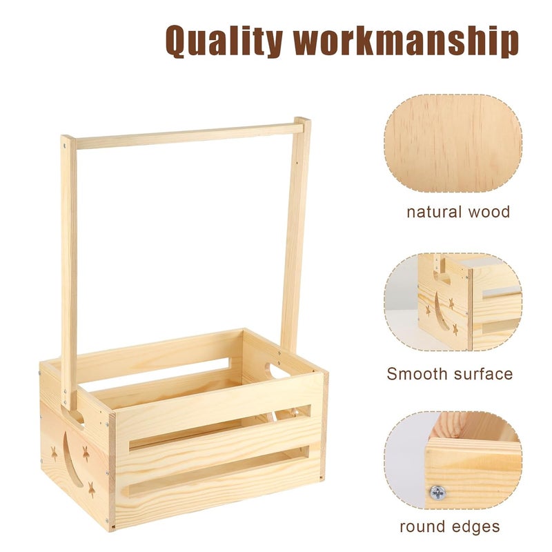 NQEUEPN خزانة استحمام الأطفال الخشبية - خزانة أنيقة مع رف ملابس متعدد الاستخدامات وسلة تخزين عملية لهدايا الآباء الجدد واحتياجات المواليد الجدد - Image 5