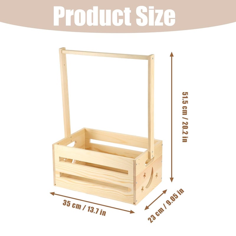 NQEUEPN خزانة استحمام الأطفال الخشبية - خزانة أنيقة مع رف ملابس متعدد الاستخدامات وسلة تخزين عملية لهدايا الآباء الجدد واحتياجات المواليد الجدد - Image 3