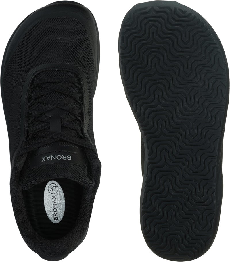 BRONAX Womens Wide Toe Box Shoes Lightweight Mesh Ladies Athletic Sports Cushioned Walking Jogging Tennis Sneakers Size 6.5 Black 37 - Image 4