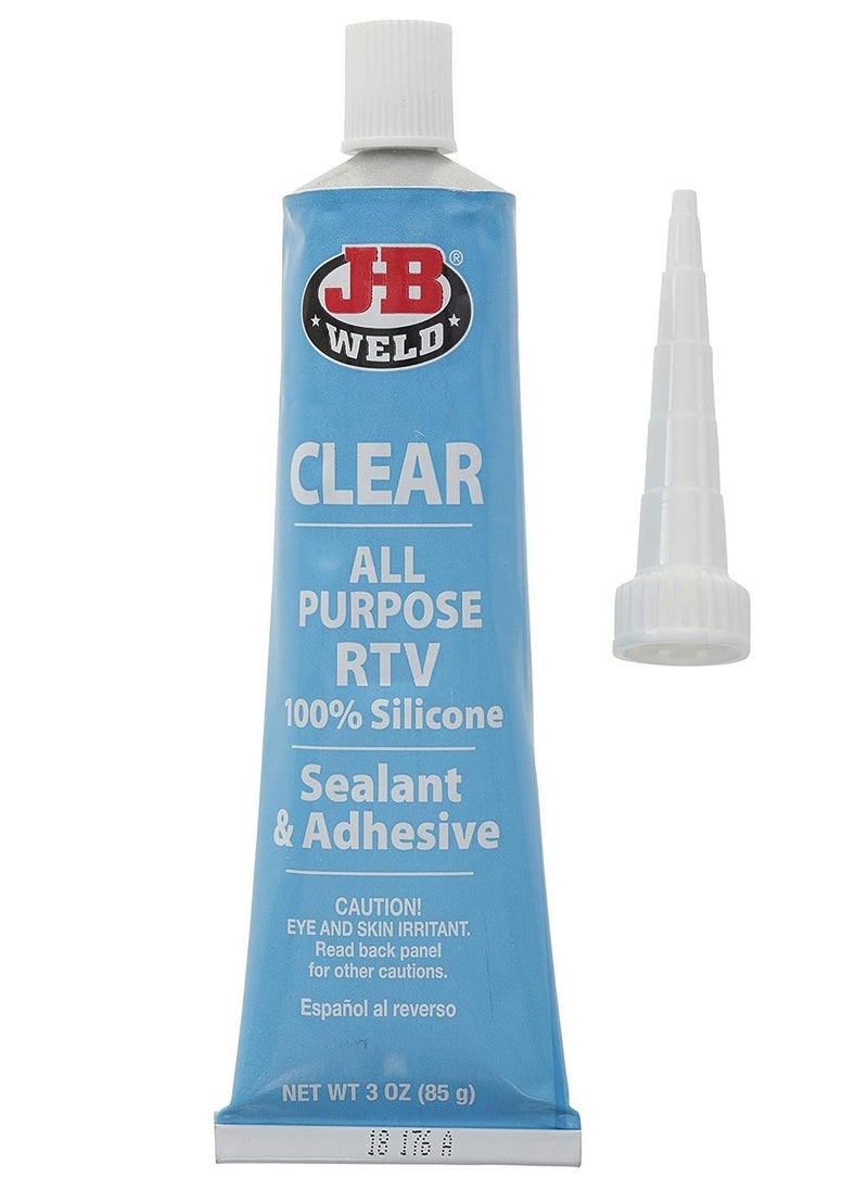 J-B WELD J-B Weld 31310 all purpose RTV silicone sealant and adhesive 3 oz. clear  - Image 2