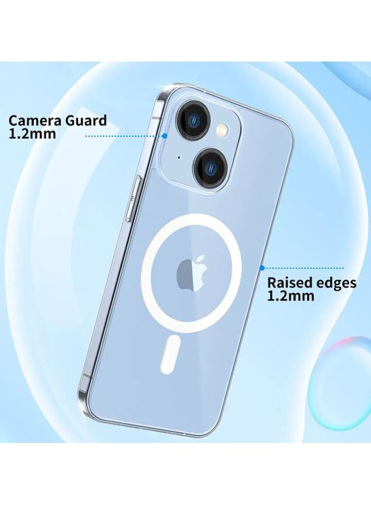 Rock Pow Magnetic Translucent Hard Frost Cover For iPhone 14 Case with MagSafe - Image 4