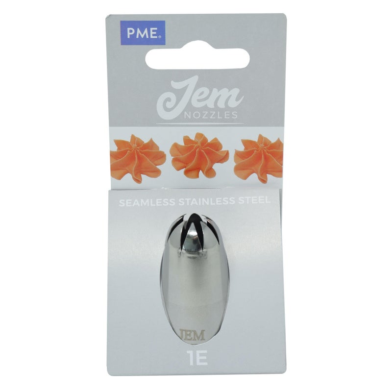 PME Jem Enterprises Drop Flower Piping Nozzle Decorating Tip  1E Standard Silver