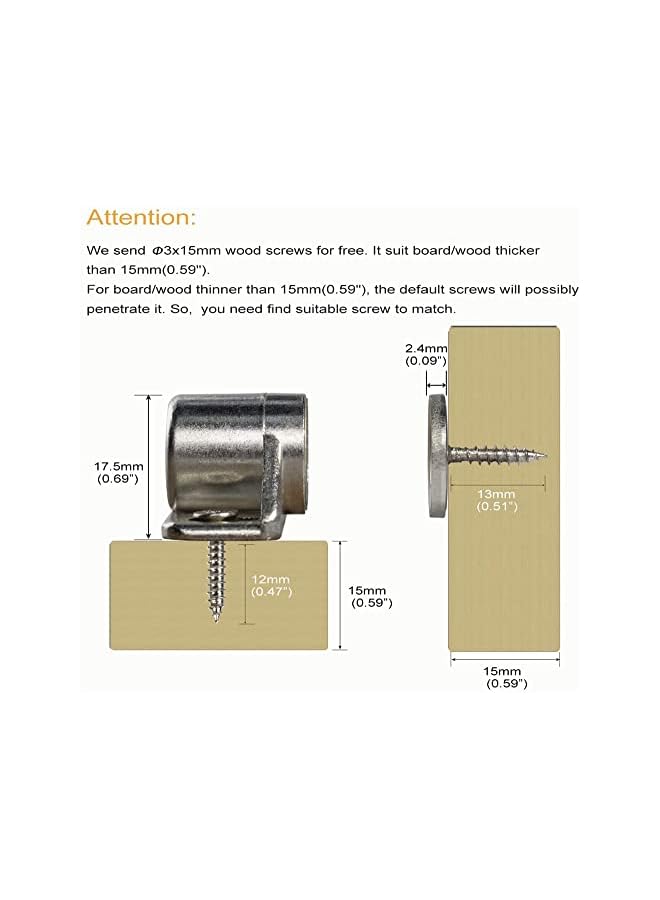 S-TOP 4 Pack Magnetic Cabinet Door Catch with Magnets for Cabinet Door Latch Closer, Cabinet Magnetic Catch for Kitchen Closet Door Closing Magnetic Door Catch Closer, Silver - Image 2