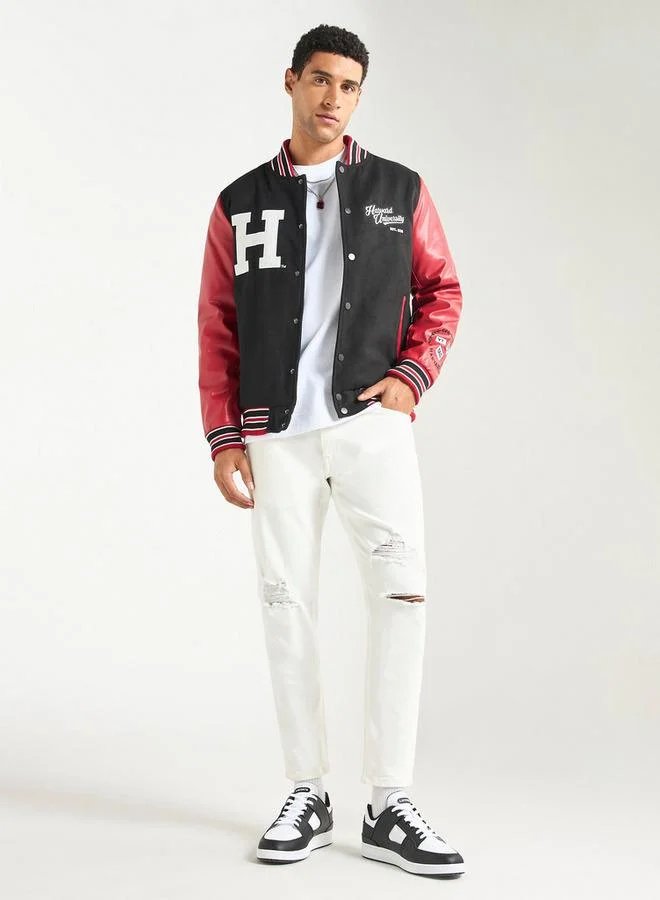 سبلاش فيڤ جاكيت بأزرار وتفاصيل زخارف هارفارد