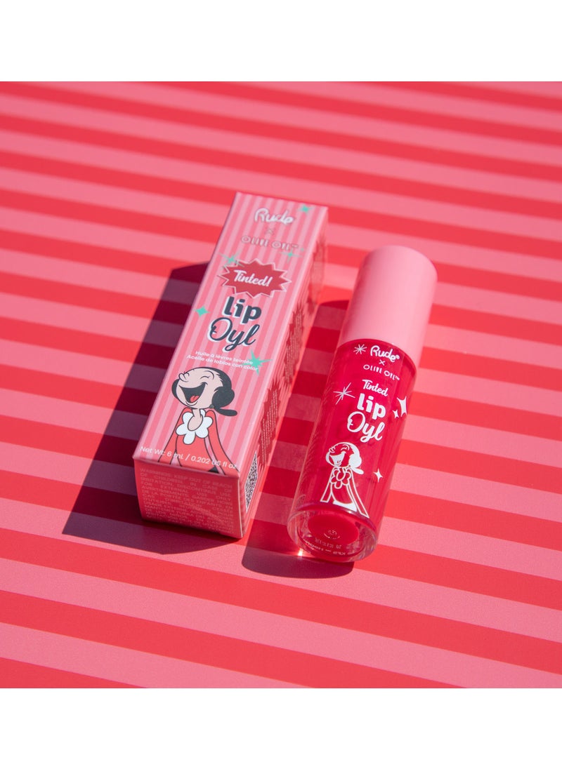 Rude Rude Olive Oyl Tinted Lip Oyl Passionate  - Image 3