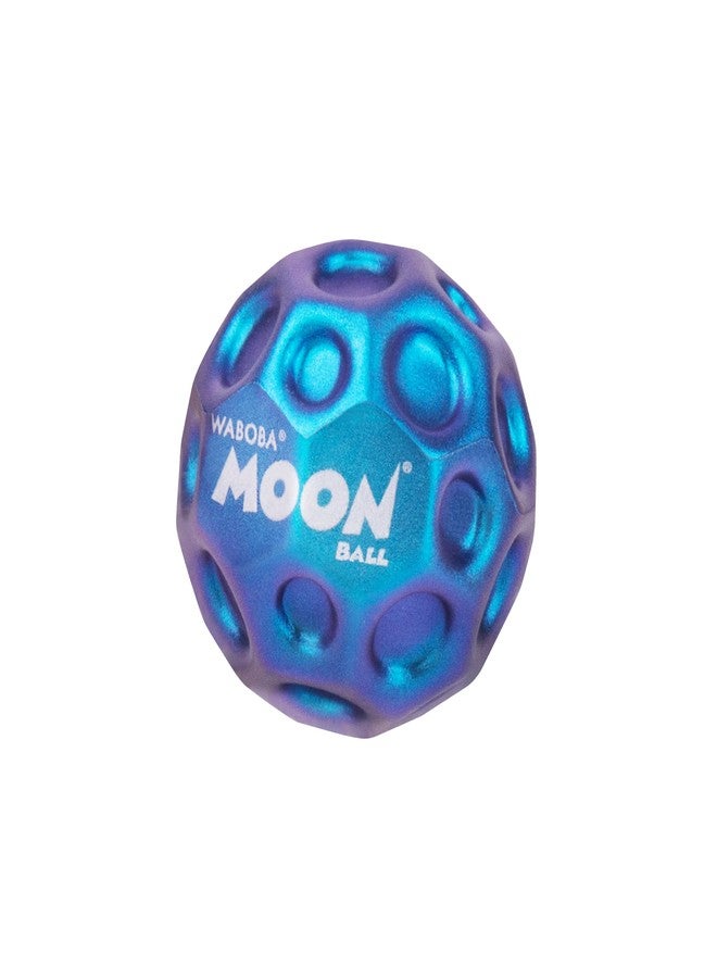 Waboba Metallic Moon Ball Blue- Hyper Bouncy Ball - All Ages Extreme Bounce and Fun - Perfect for Active Play and Outdoor Games - Image 1