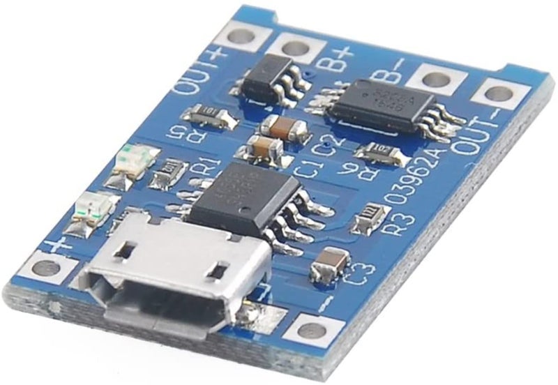 Robodo Generic TP4056 1A Li-ion Lithium Battery Charging Module Charging Board Charger, Micro USB - Image 2