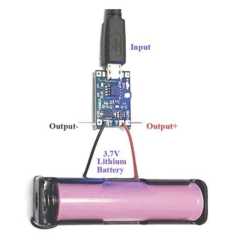Robodo Generic TP4056 1A Li-ion Lithium Battery Charging Module Charging Board Charger, Micro USB - Image 4