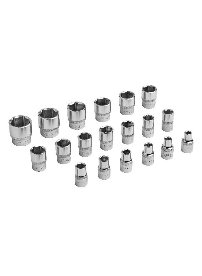 jetechtool Jetech 24-Piece 1/2 Inch Drive Socket Set, Metric Socket Ratchet Wrench Set with 6-Point Sockets 8mm-32mm, Soft Grip Ratchet Spanner and Other Accessories in Durable Blow-Molded Carry Case - SK1/2-24SP - Image 3