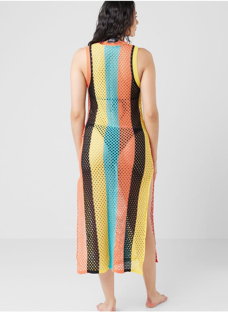 Ginger - Crochet Detail Beach Cover Up - Image 1