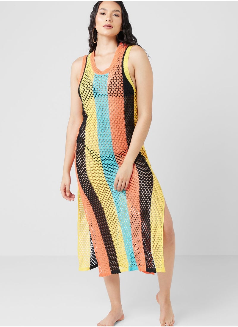 Ginger - Crochet Detail Beach Cover Up - Image 1