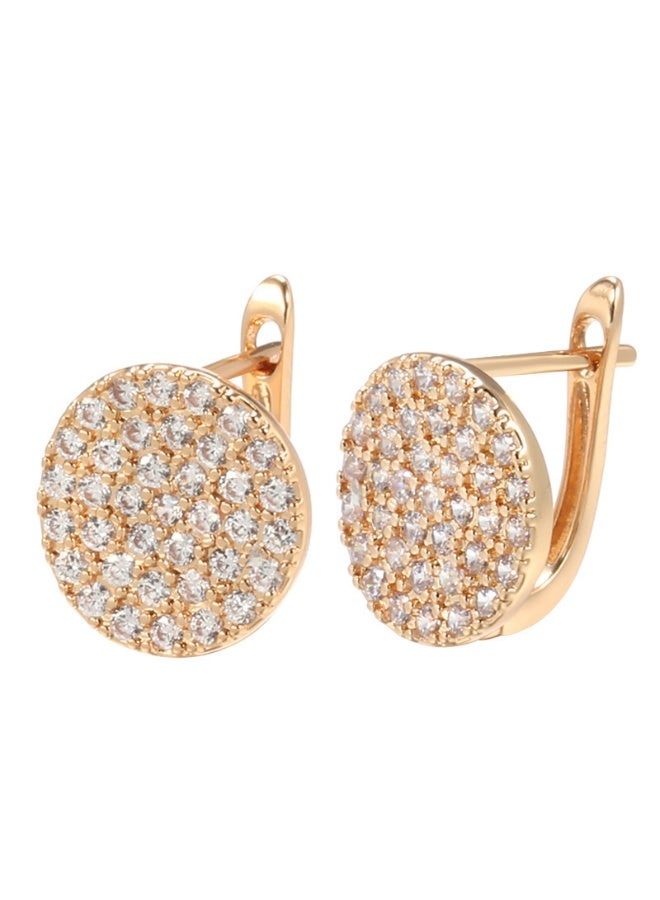 xozgdovg Korean and Japanese Minimalist Elegant Earrings for Women - Fashion Trendy Starry Zircon D-Cap Ear Accessories - Image 2