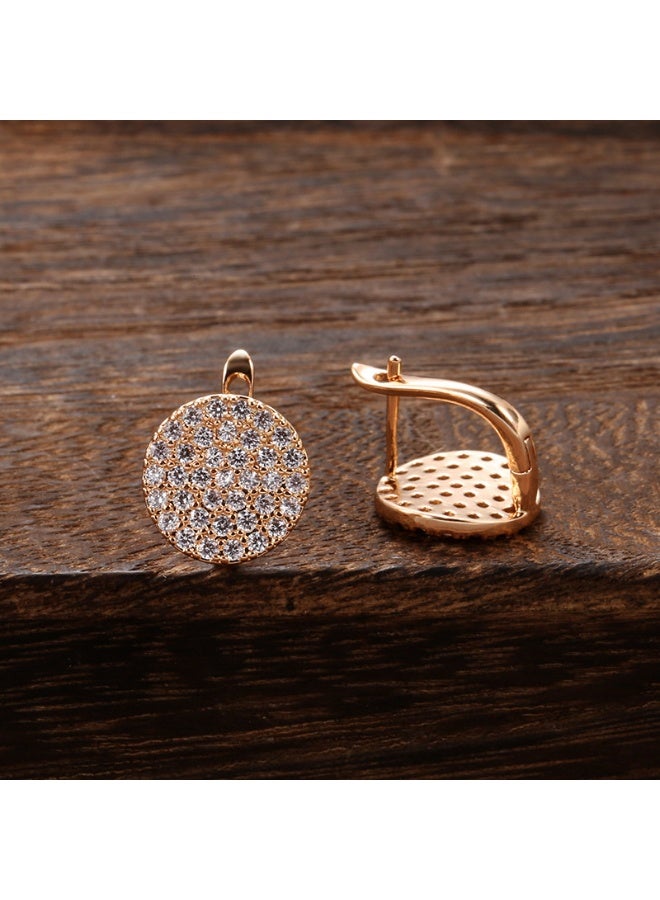 xozgdovg Korean and Japanese Minimalist Elegant Earrings for Women - Fashion Trendy Starry Zircon D-Cap Ear Accessories - Image 3