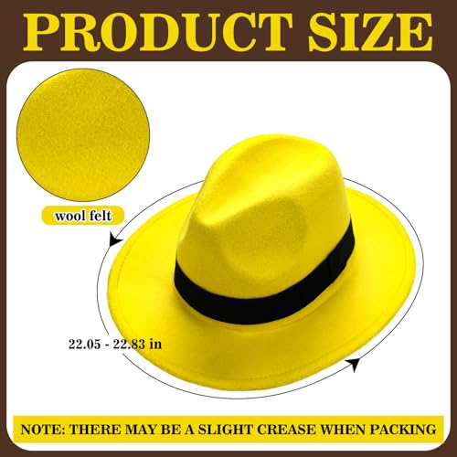 Croloose 4 Pcs Halloween Couple Costume Set - Adult Monkey Costume with Yellow Hat, Black Polka Dots Tie - Image 3