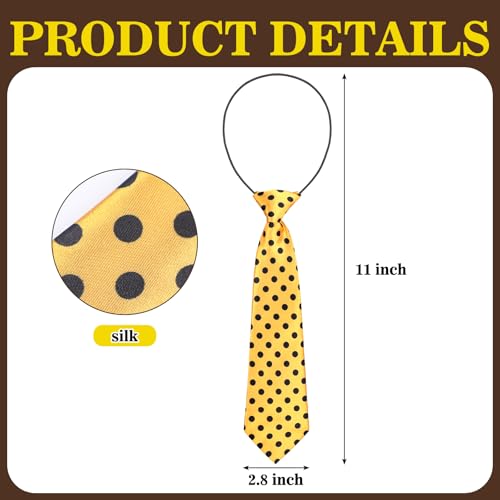 Croloose 4 Pcs Halloween Couple Costume Set - Adult Monkey Costume with Yellow Hat, Black Polka Dots Tie - Image 2