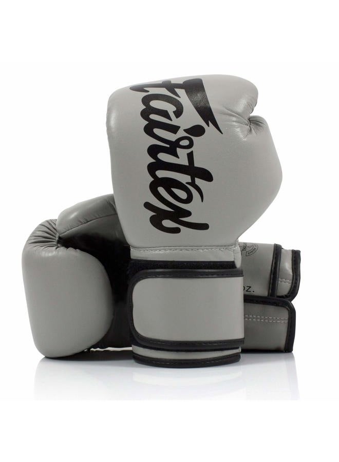 FAIRTEX (470ml, BGV14 Gray) - Microfibre Boxing Gloves Muay Thai Boxing, MMA, Kickboxing,Training Boxing Equipment, Gear for Martial Art - BGV14, BGV1 Limited Edition, BGV12, BGV11, BGV18 - Image 1
