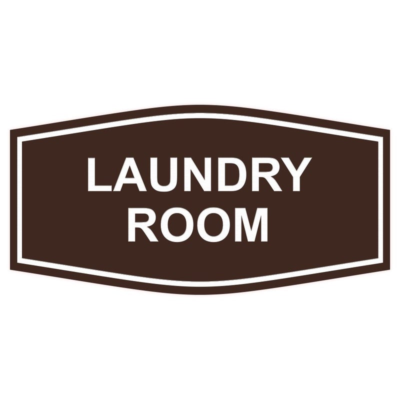 All Quality Fancy Laundry Room Sign (Dark Brown) - Large 1 Pack  - Image 1