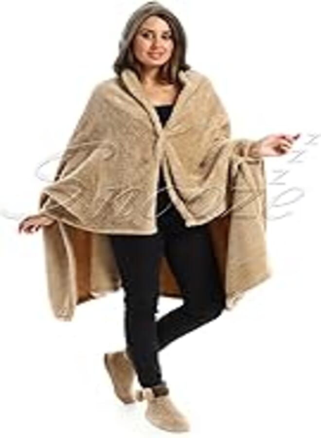 Snooze Wearable blanket set 3 pieces, beige * dark green