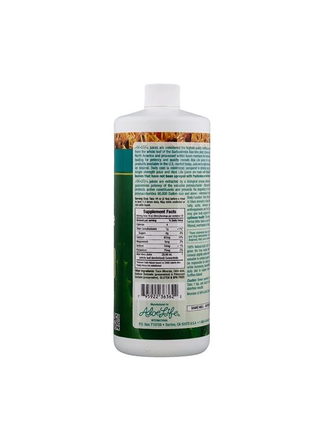 Aloe Life Whole Leaf Aloe Vera Juice Concentrate, Soothing Relief for Indigestion, Antioxidant Catalyst, Supports Energy & Wellness, Certified Organic Aloe Leaves, Gluten-Free (Aloe Gold, 32 oz) - Image 3