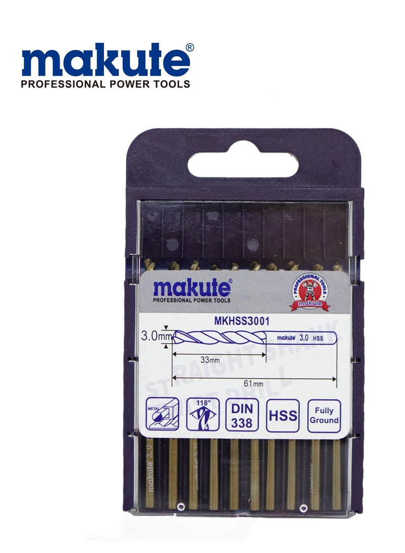 makute 3mm Metal Drill Bit Box