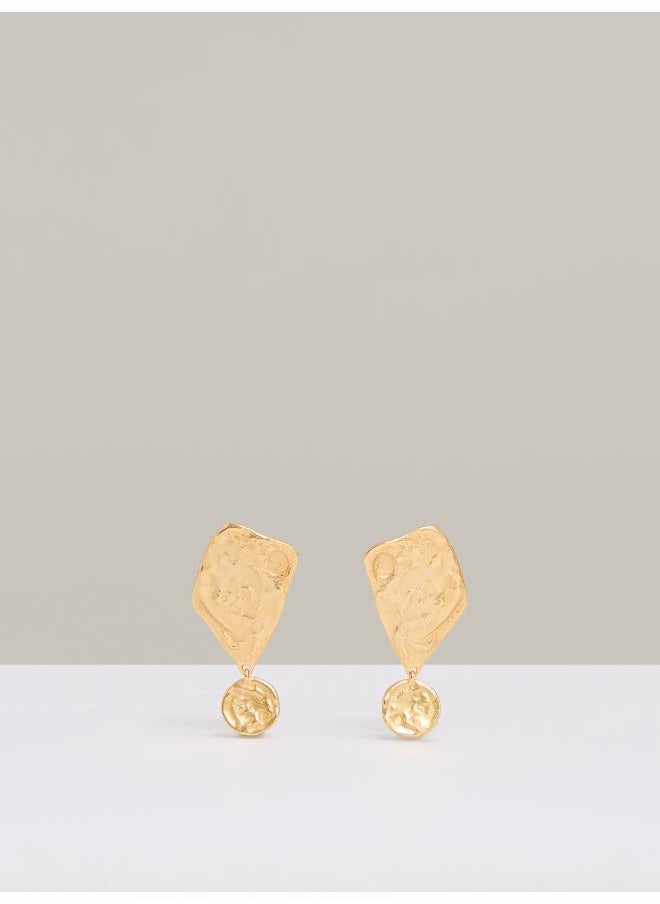REISS - Molten Large Drop Earrings - Image 1
