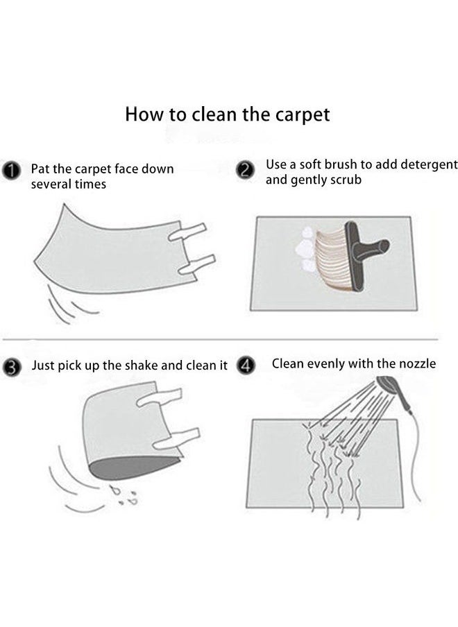 Rectangular Soft Touch Carpet  for Bedroom Living Room, Indoor Carpet, Minimalist Decor Fluffy Rug with Super Soft Touch, Machine-Washable, No-Shedding, 160x230cm