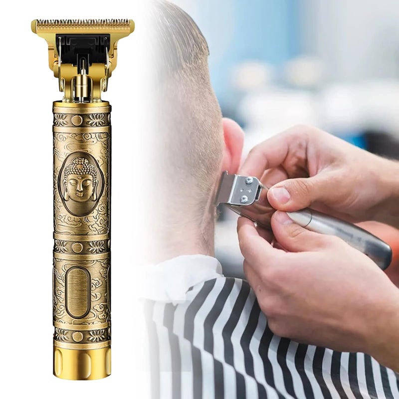 TRIVYOM Men Hair Cutting Machine BuddhaDragon Barber Professional Hair Trimmer 0mm Body Beard Shaving USB Hair Clipper Set Multicolor Pack Of 1 - Image 1