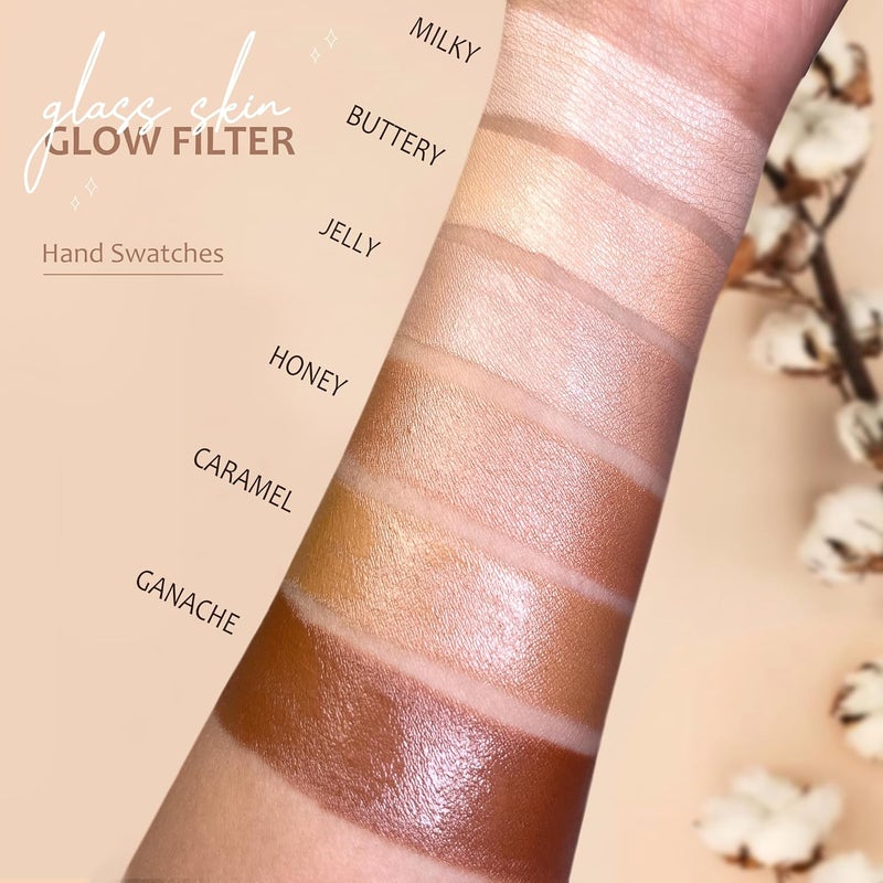 JUST GOLD Justgold Glas skin Glow Filter Ultra Luminous Finish Enriched with Vitamin E Caramel 105 30 ML  - Image 4